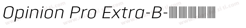 Opinion Pro Extra-B字体转换